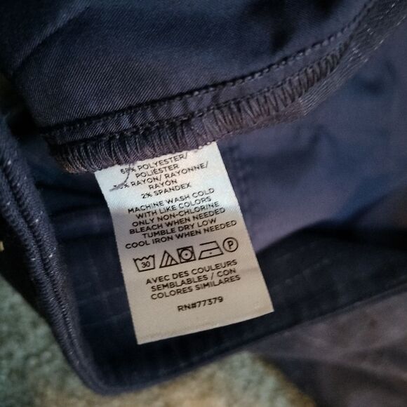 Ann Taylor Blue The High Rise Trouser Pant Crosshatch Sz 8P - Picture 9 of 9